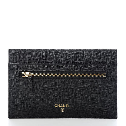 Chanel Caviar Quilted CC Strap Pouch Black 6 of 12