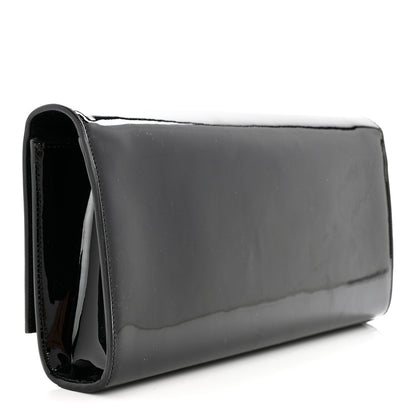 Saint Laurent Patent Classic Monogram Cassandre Clutch Black 3 of 7