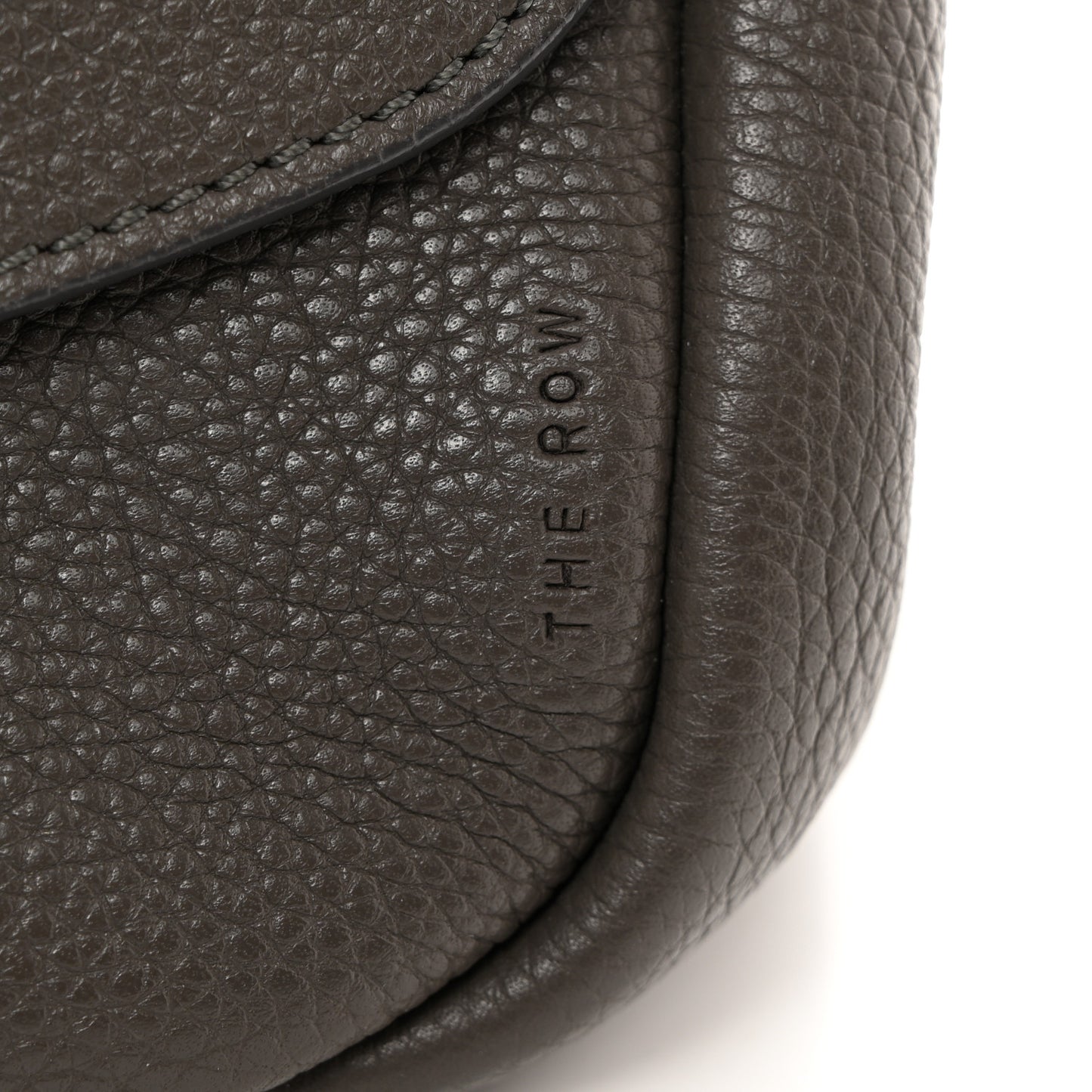 THE ROW Calfskin Small Mail Bag Ash Grey