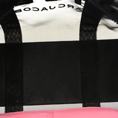 Marc Jacobs Nylon The Mesh Medium Tote Bag Black Pink 4 of 8