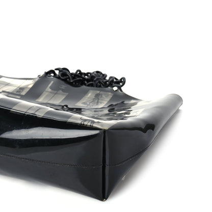 Chanel Vinyl Coco Window Tote Black 9 of 9
