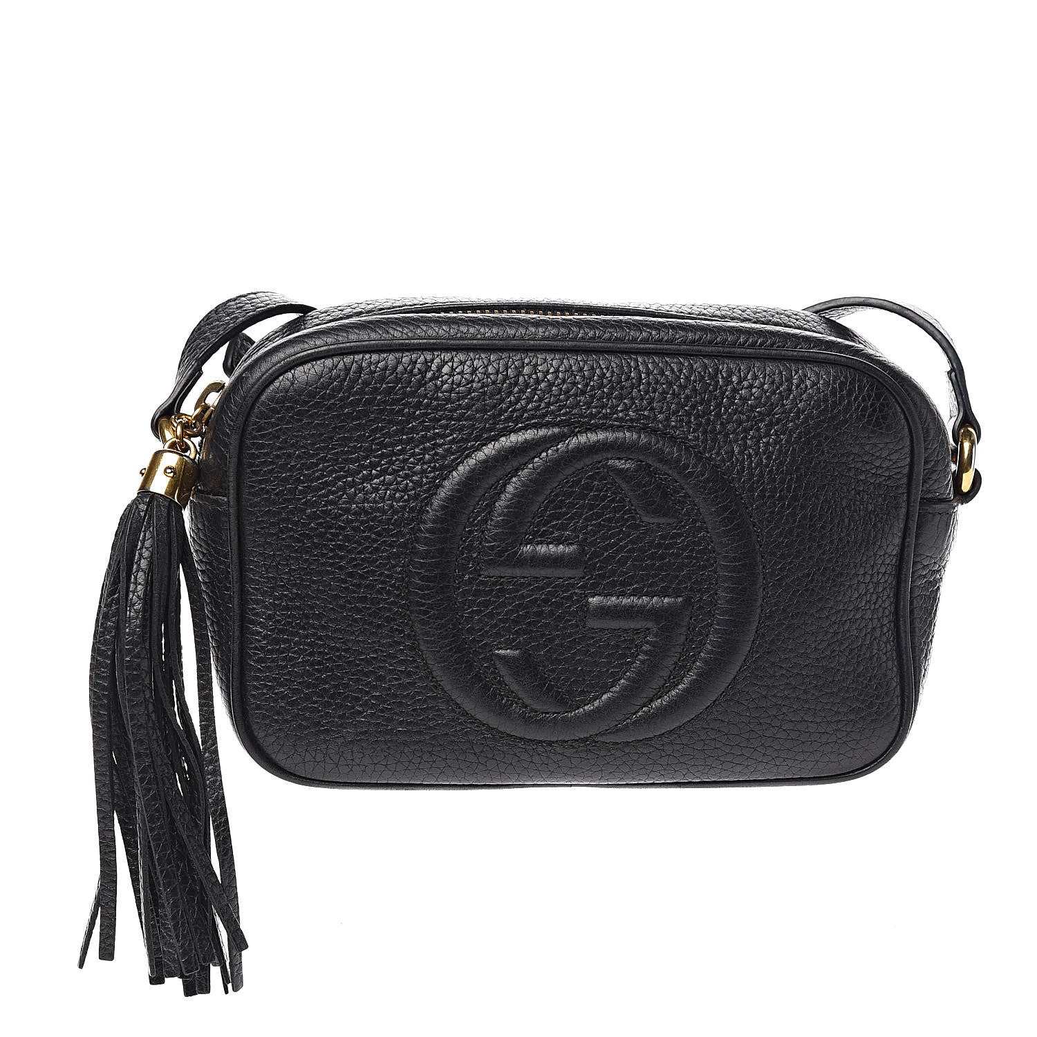 Gucci Pebbled Calfskin Mini Soho Disco Bag Black 1 of 10