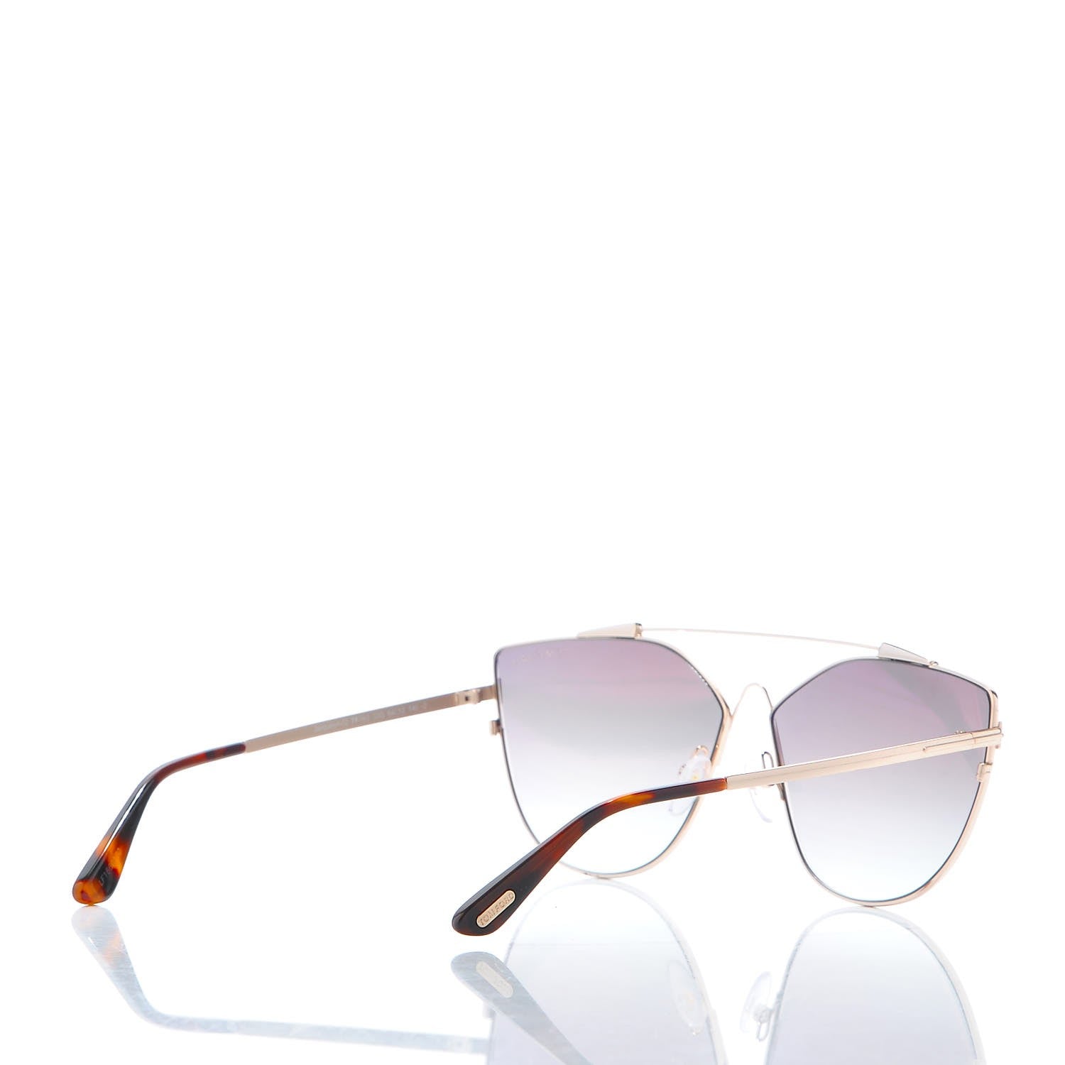 Tom Ford Jacquelyn Aviator Sunglasses TF563 Gold 4 of 8