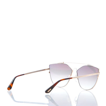 Tom Ford Jacquelyn Aviator Sunglasses TF563 Gold 4 of 8