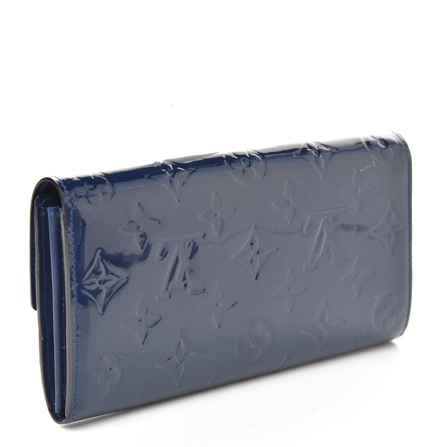 Louis Vuitton Vernis Sarah Wallet Grand Blue 3 of 7