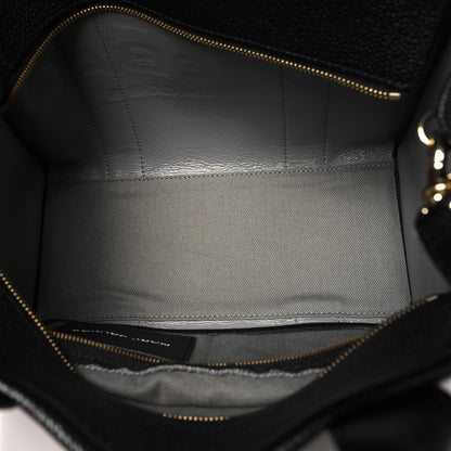 Marc Jacobs Grained Calfskin Medium The Tote Bag Black 5 of 7