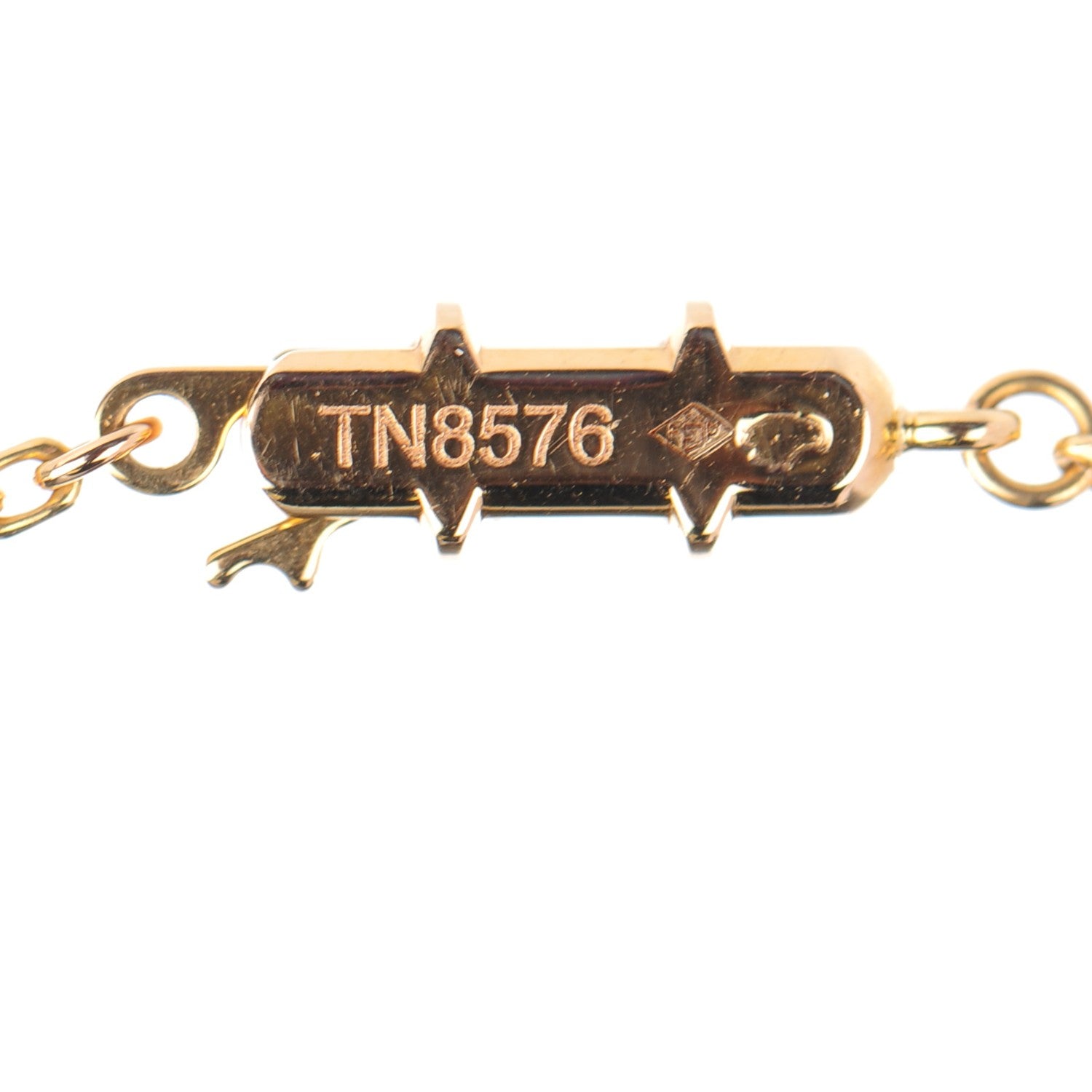 Cartier 18K Yellow Gold Diamond Hearts And Symbols Pendant Necklace 4 of 4