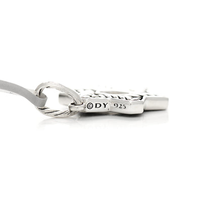 David Yurman Sterling Silver Blue Sapphire Star of David Pendant 3 of 3