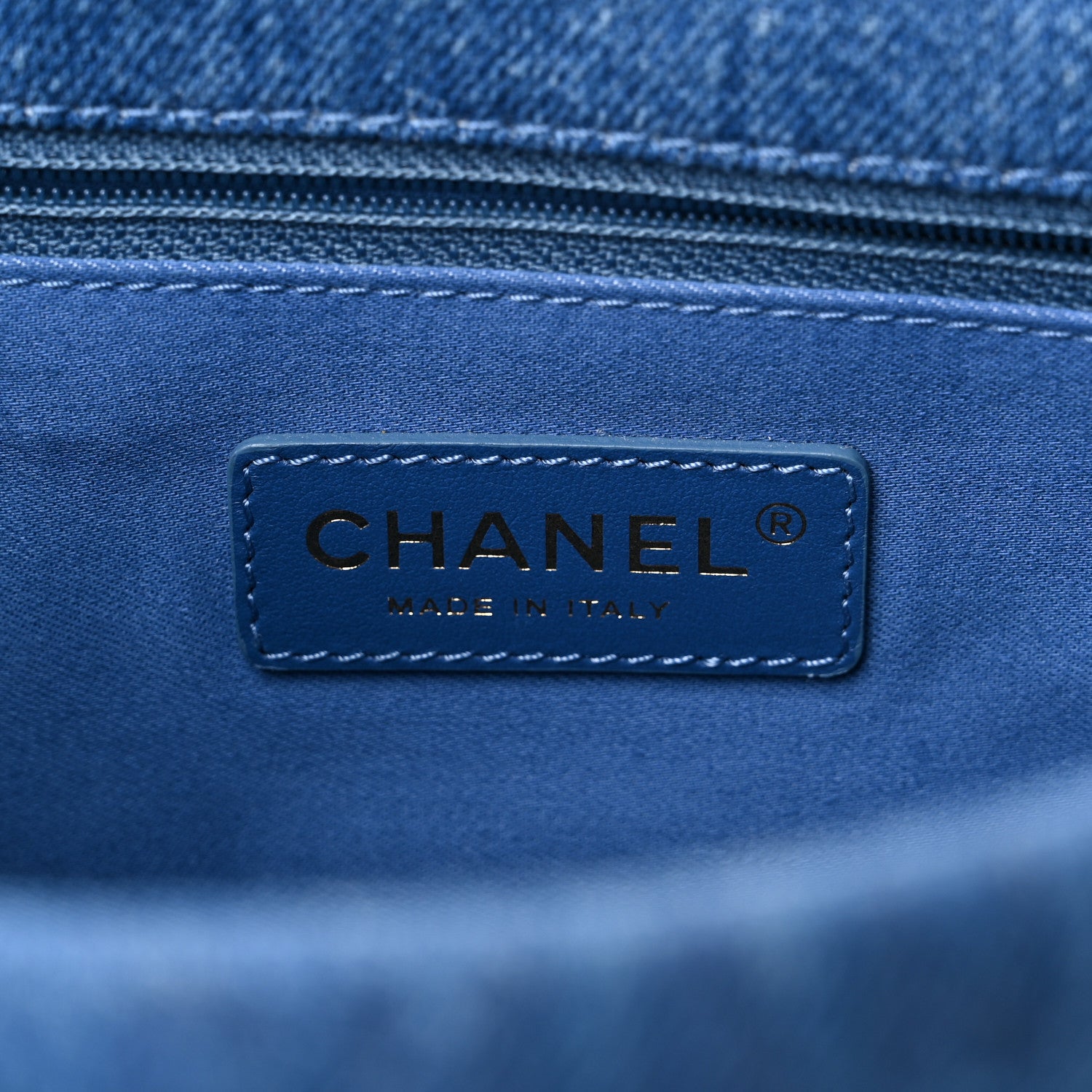 Chanel Denim Quilted Denim Large Mood Flap Blue Multicolor 6 of 13