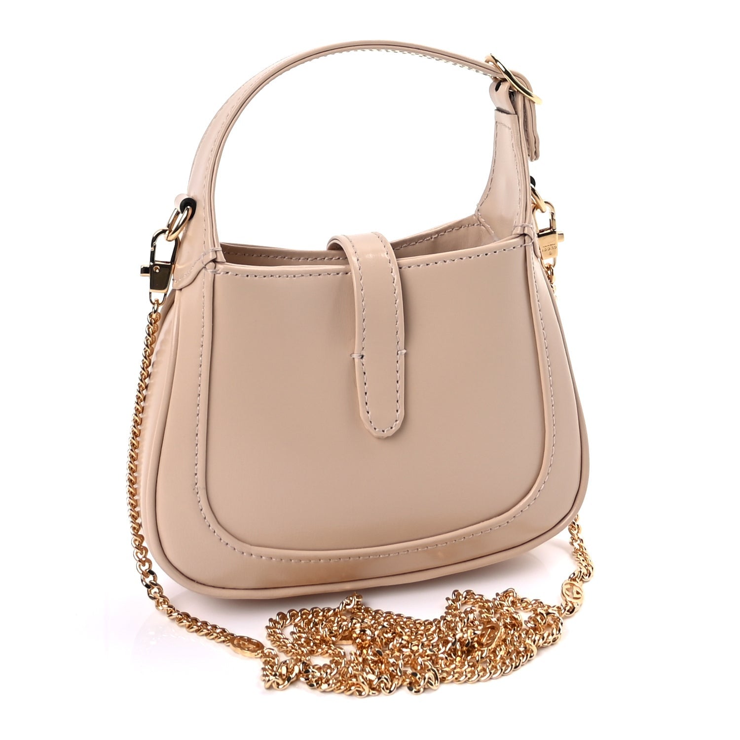 Gucci Boarded Dyana Lux Calfskin Super Nano Jackie 1961 Hobo  Beige 2 of 8