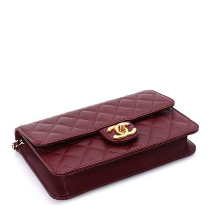 Chanel Lambskin Quilted Medium Crossing Times Flap  Red 3 of 10