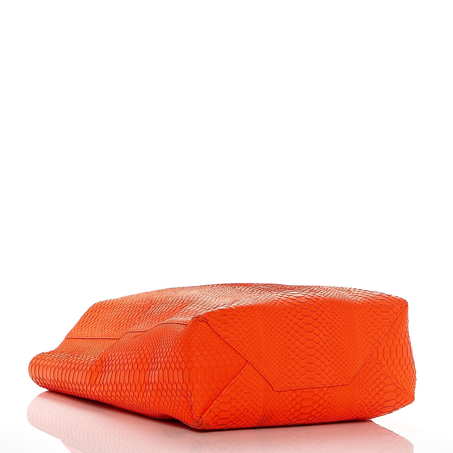 Celine Python Vertical Cabas Fluo Orange 4 of 8