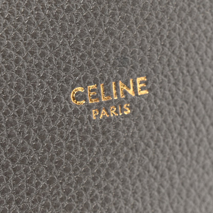 Celine Soft Grained Calfskin Small Belt Cabas Phantom Grey 6 of 11