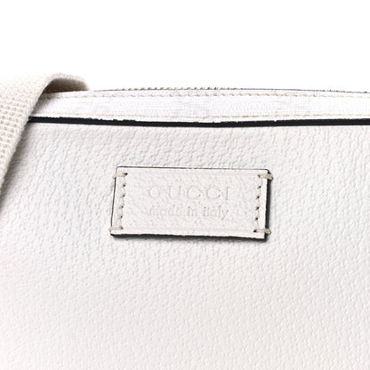 Gucci GG Supreme Monogram Textured Dollar Calfskin Small Crossbody Bag  White 6 of 7