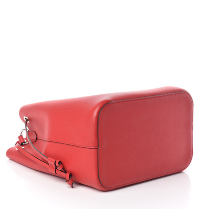 Louis Vuitton Calfskin Lockme Bucket Rubis 4 of 8