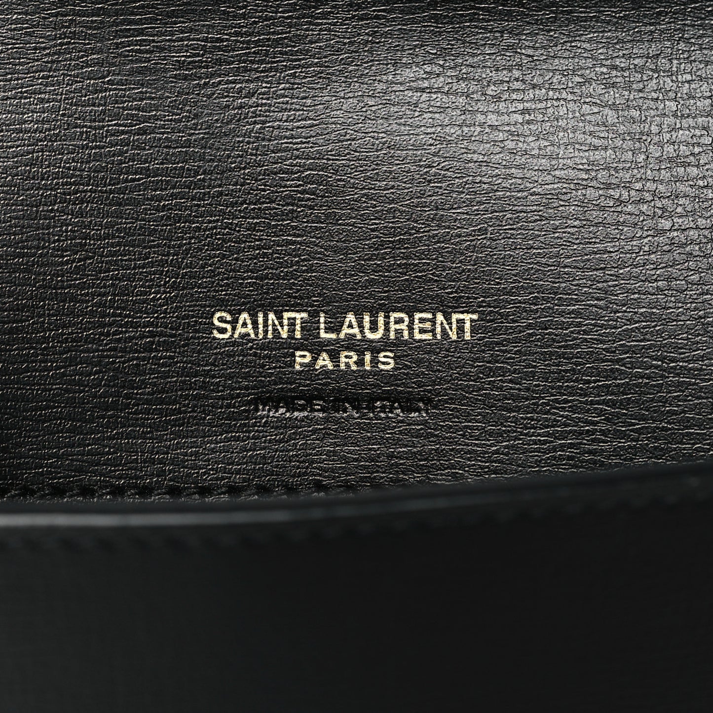 Grained Calfskin Monogram Phone Holder Crossbody Black