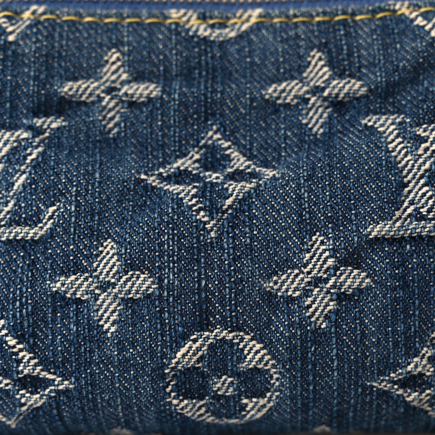 Louis Vuitton Monogram Denim Pochette Speedy PM Key Holder Blue 6 of 8