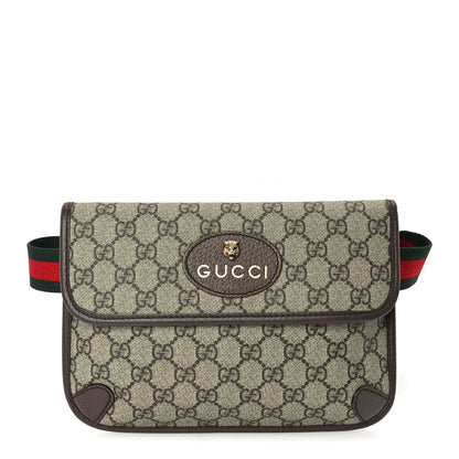 Gucci GG Supreme Monogram Neo Vintage Web Belt Bag  Brown 1 of 8