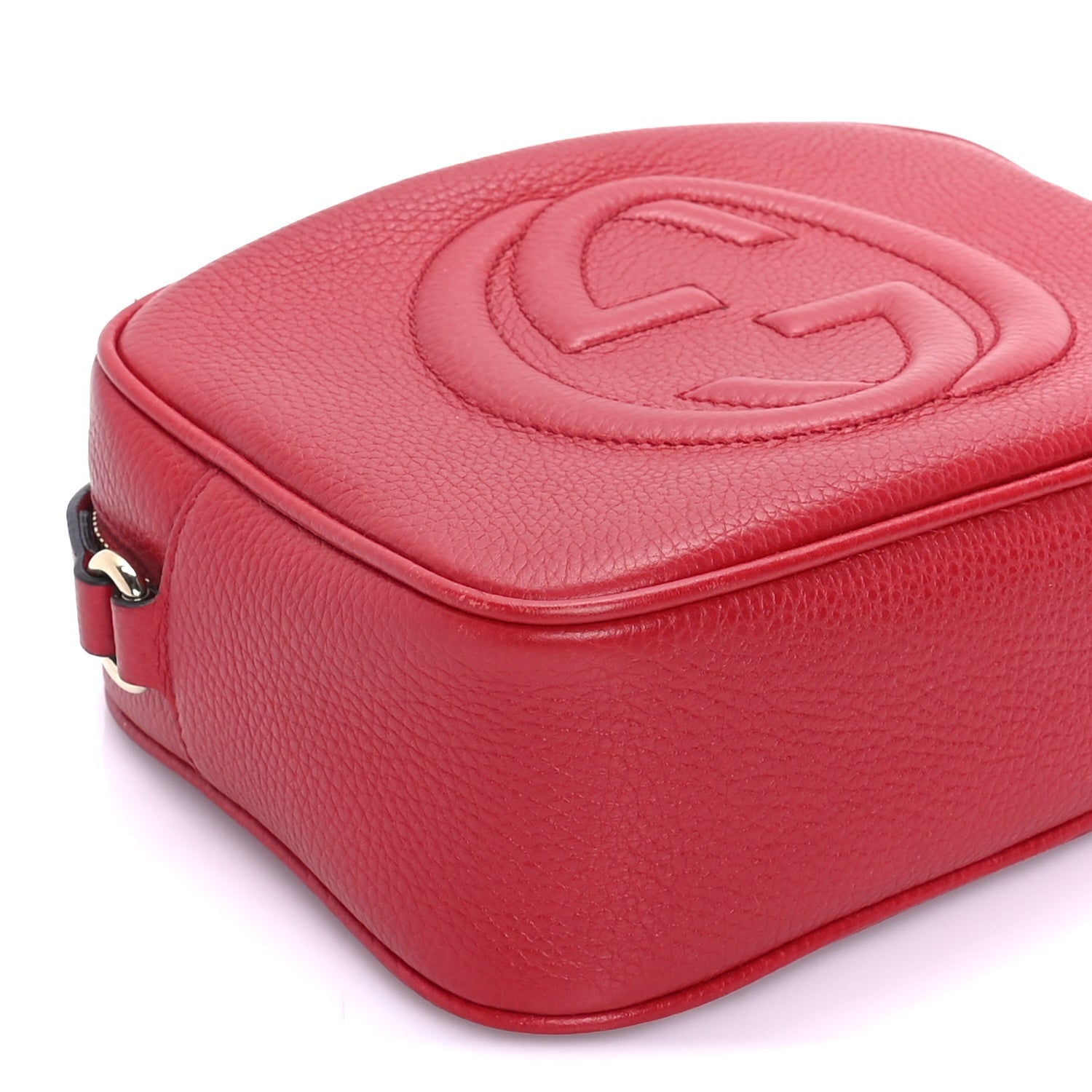 Gucci Calfskin Small Soho Disco Bag  Tabasco Red 7 of 7