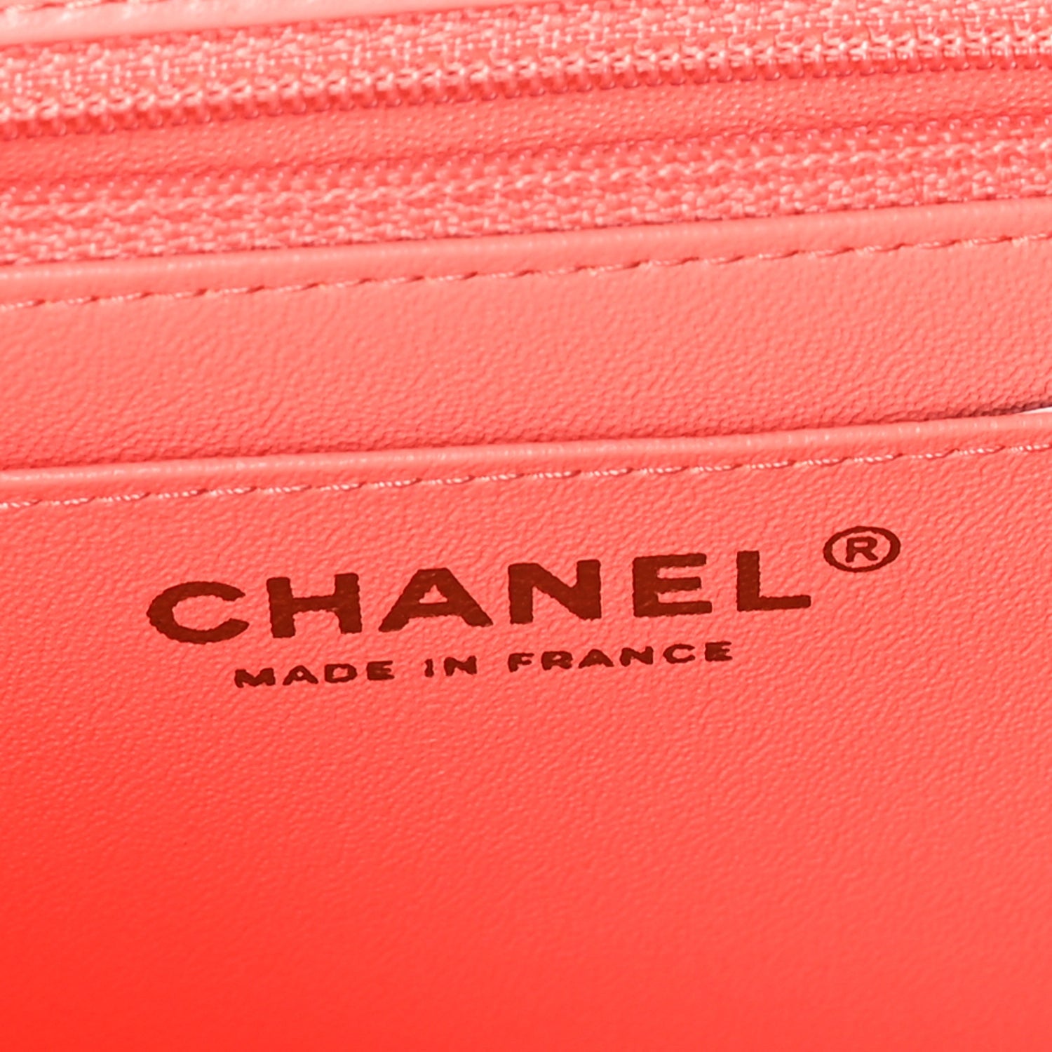 Chanel Lambskin Chevron Quilted Mini Square Flap  Pink 6 of 9