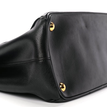 Prada Saffiano Small Galleria Double Zip Tote Black 7 of 9