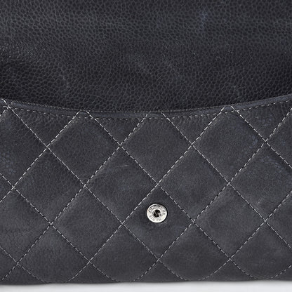 Chanel Iridescent Caviar Quilted Large Flap Wallet Grey 12 of 14