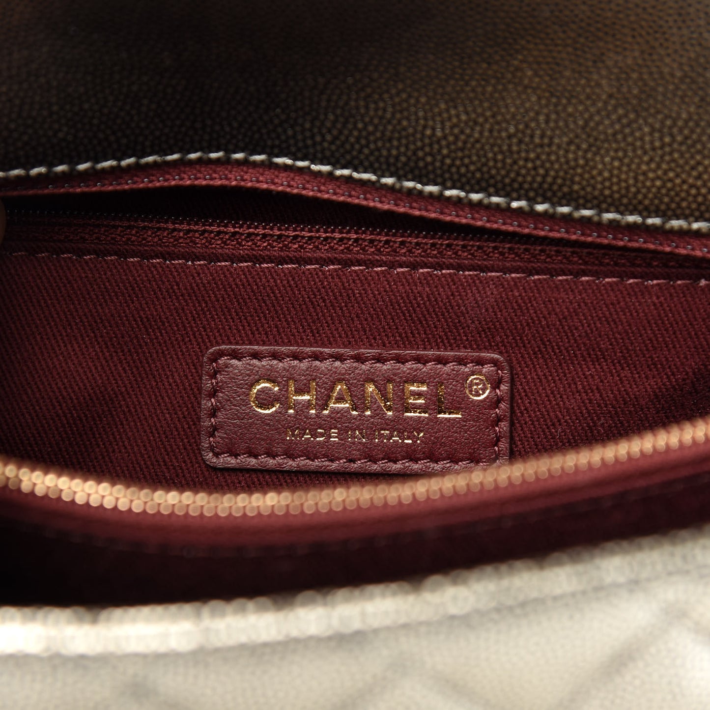 Metallic Caviar Quilted Small Coco Handle Flap Silver