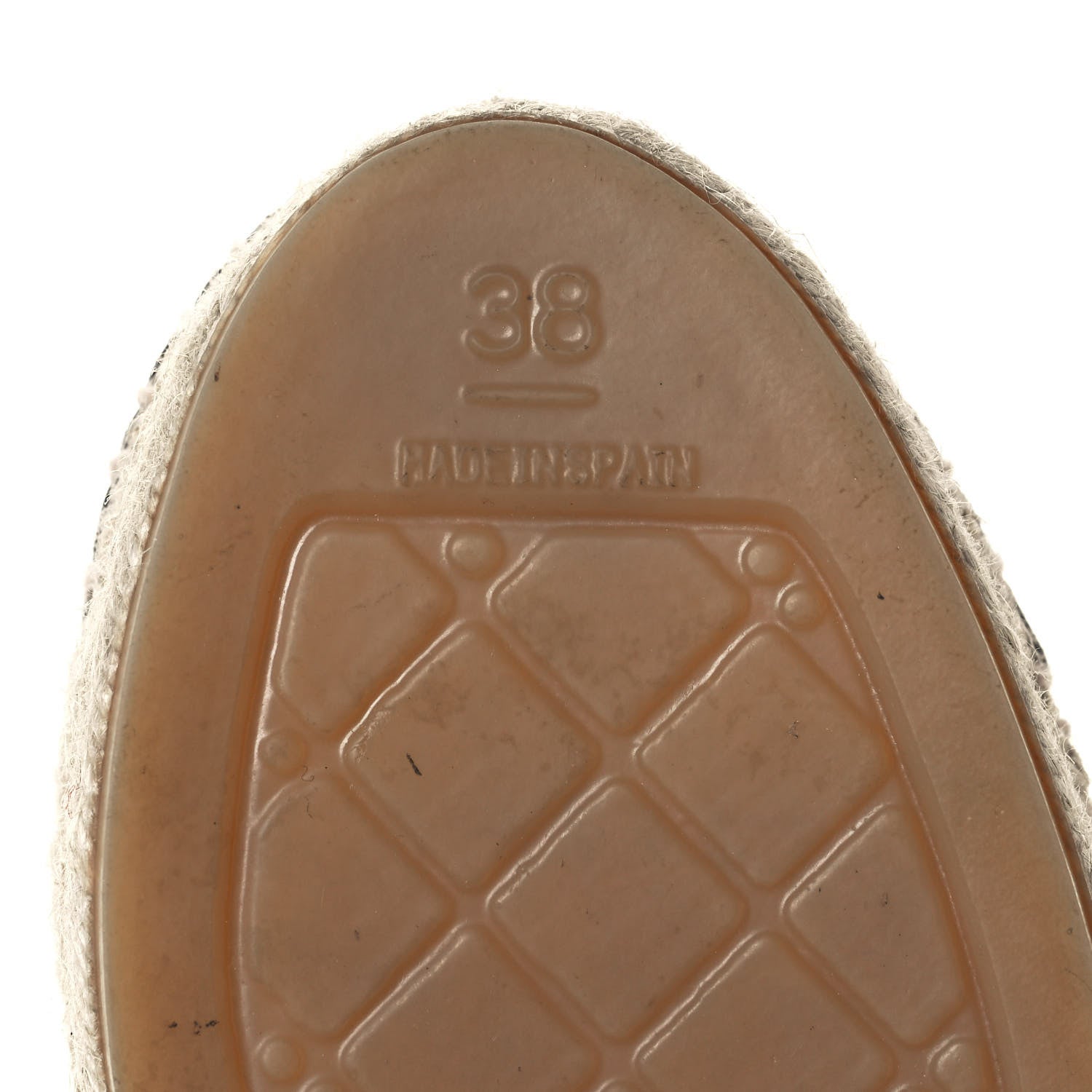 Chanel Lambskin CC Espadrilles 38 Beige Black 7 of 8