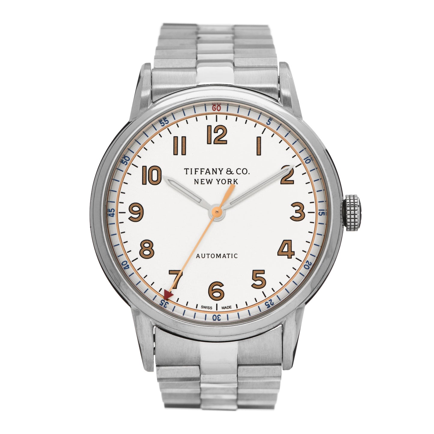 Stainless Steel 34mm CT60 3-Hand Automatic Watch