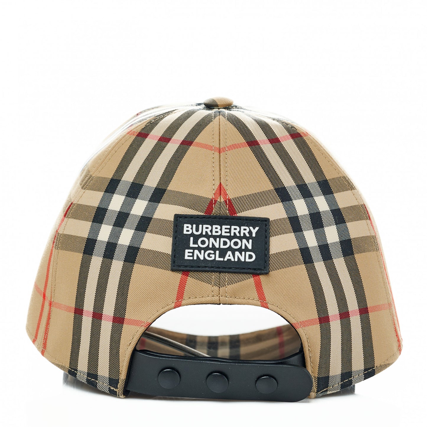 Technical Cotton Giant Check Baseball Cap L