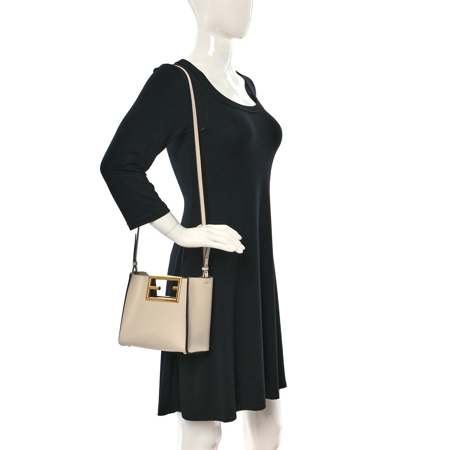 Fendi Vitello King Small Fendi Way Tote Camelia 2 of 16