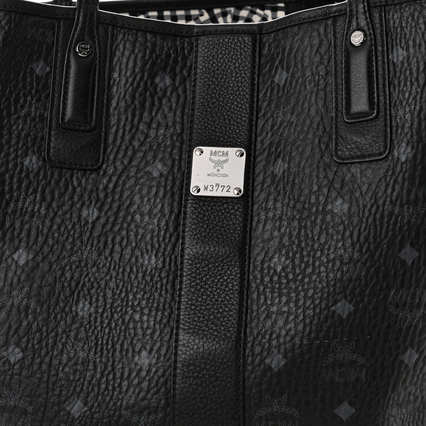 Visetos Large Liz Reversible Shopper Tote Black