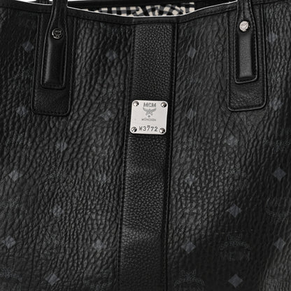 MCM Visetos Large Liz Reversible Shopper Tote Black 6 of 8