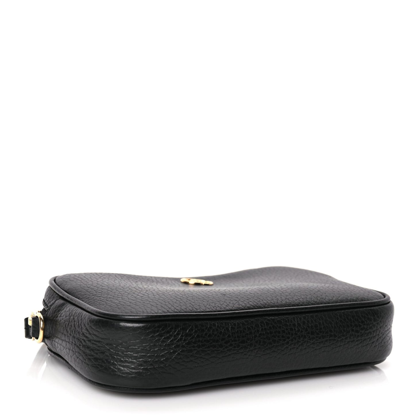 Dollar Calfskin Super Mini GG Marmont Chain Shoulder Bag Black