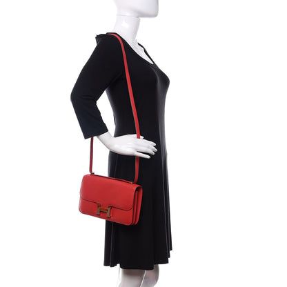 Hermes Epsom Constance Elan 25 Rouge Casaque 2 of 11