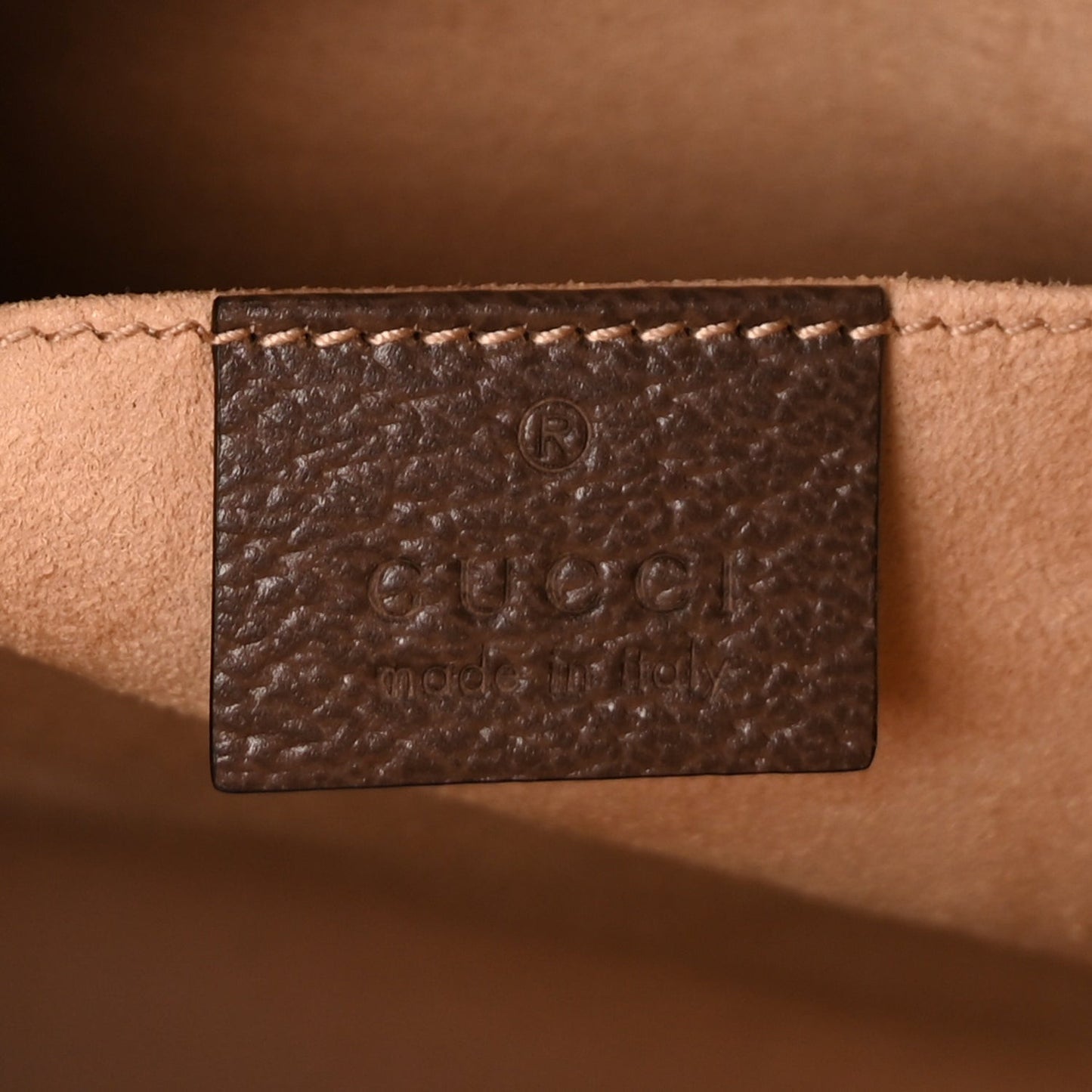 GG Supreme Monogram Web Ophidia Pouch Brown
