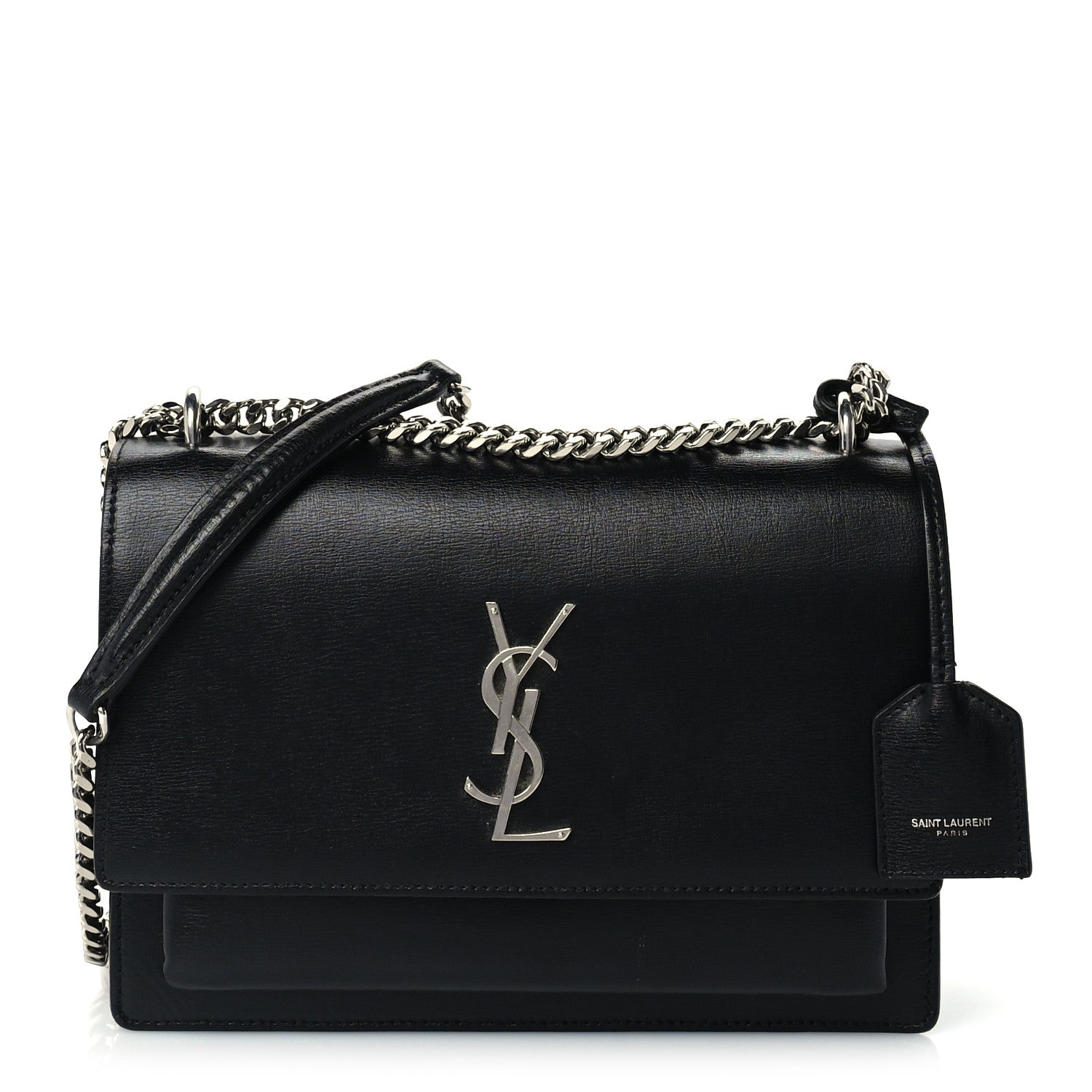 Saint Laurent Calfskin Medium Monogram Sunset Black 1 of 8