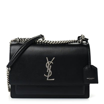 Saint Laurent Calfskin Medium Monogram Sunset Black 1 of 8