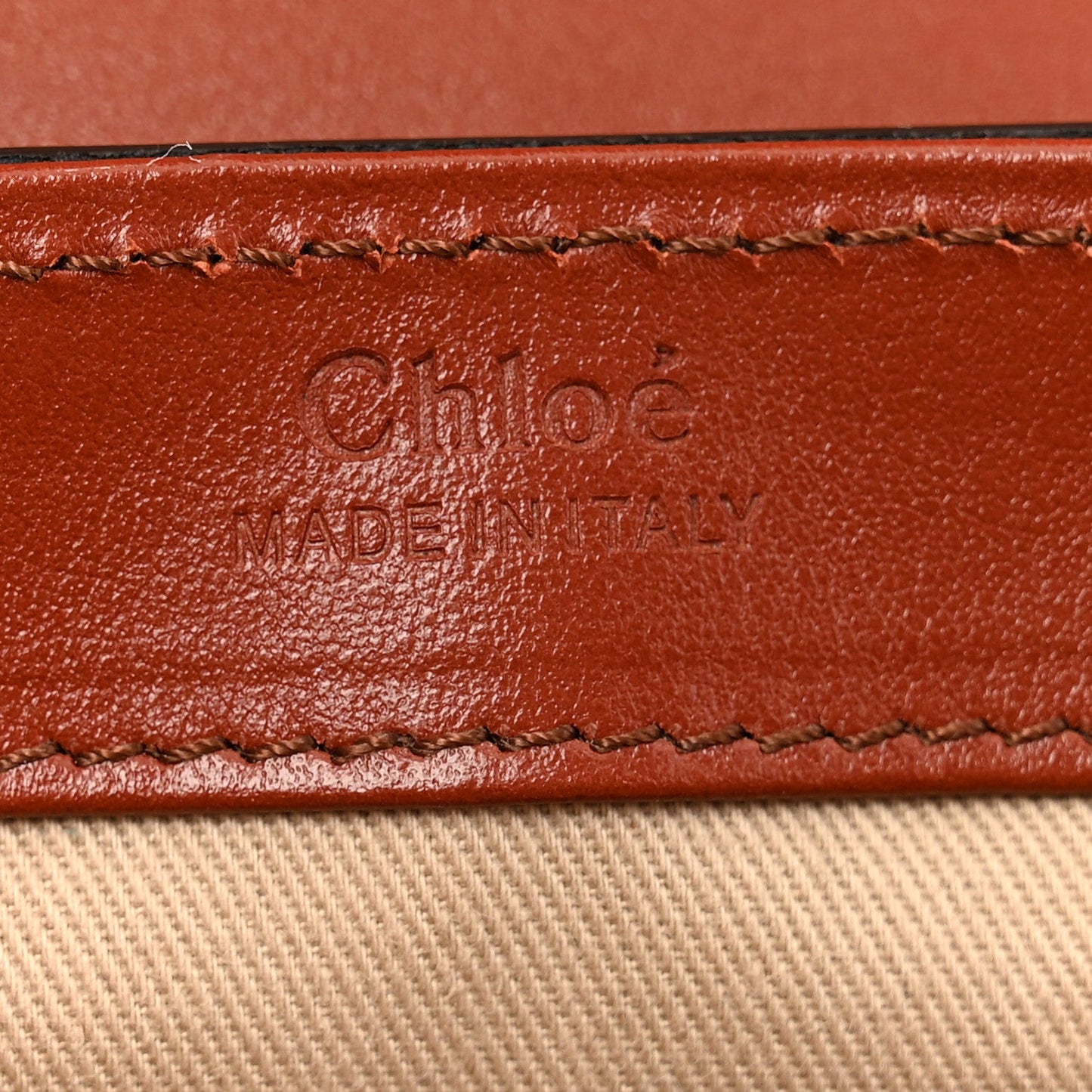 Shiny Calfskin Suede Mini C Bag Sepia Brown