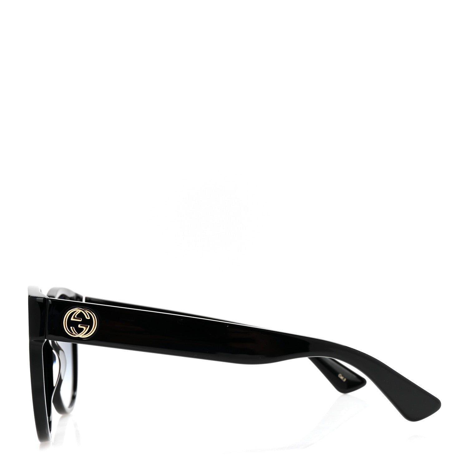 Gucci Acetate Round Sunglasses GG0035SN Black 3 of 7