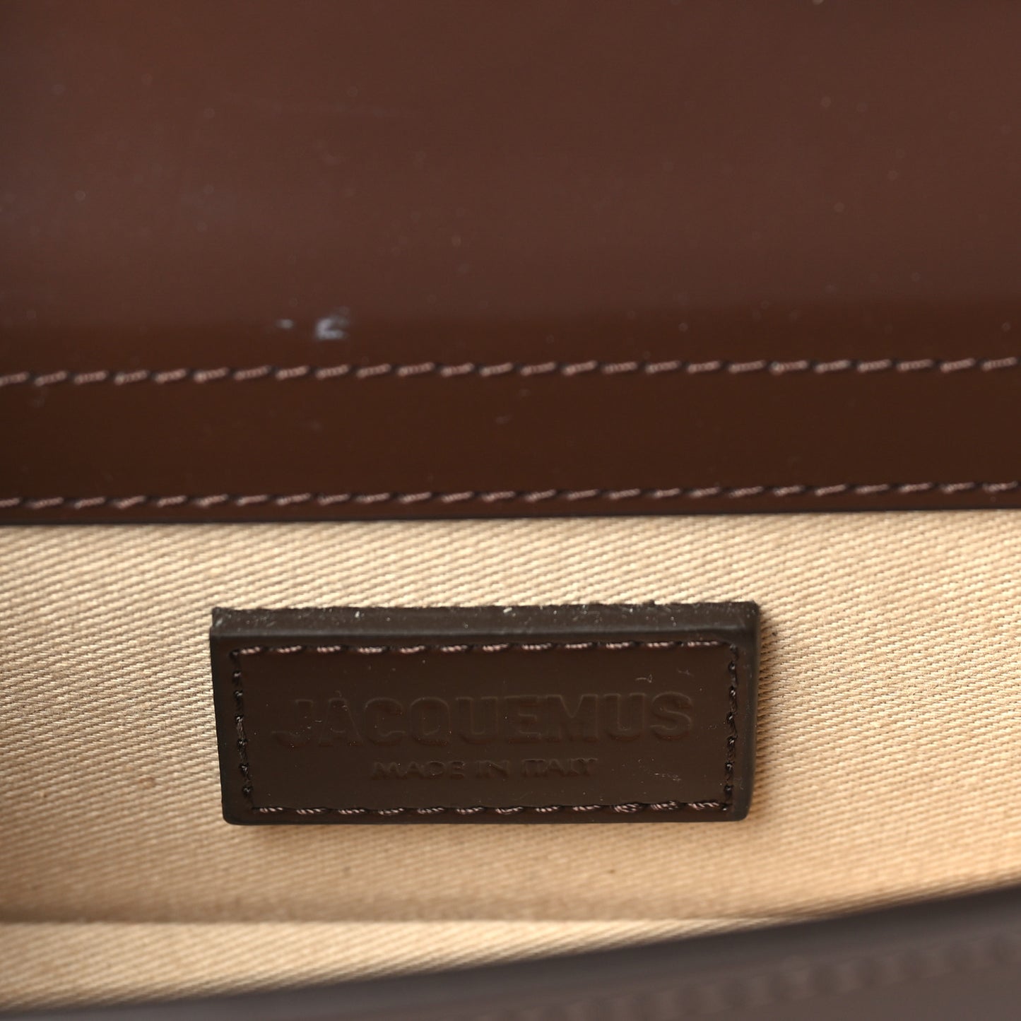 Glazed Calfskin Le Bambino Brown