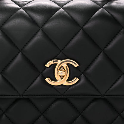 Chanel Lambskin Quilted Medium Trendy CC Flap Dual Handle Bag Black 7 of 9