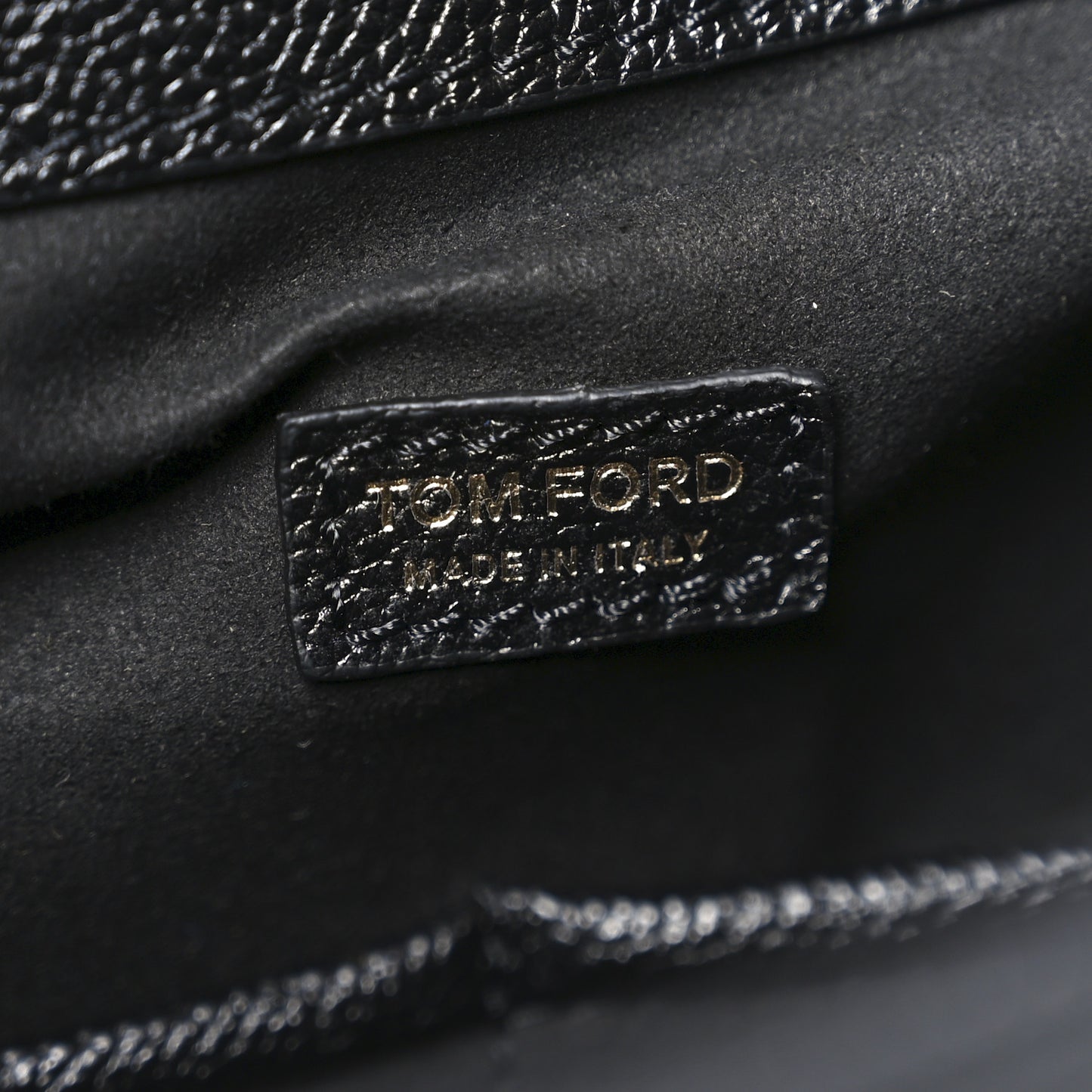 Grained Calfskin Medium TF Hobo Black