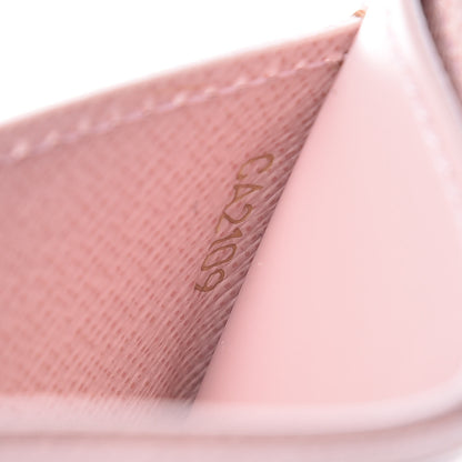 Louis Vuitton Damier Ebene Studded Card Holder Rose Ballerine 7 of 8