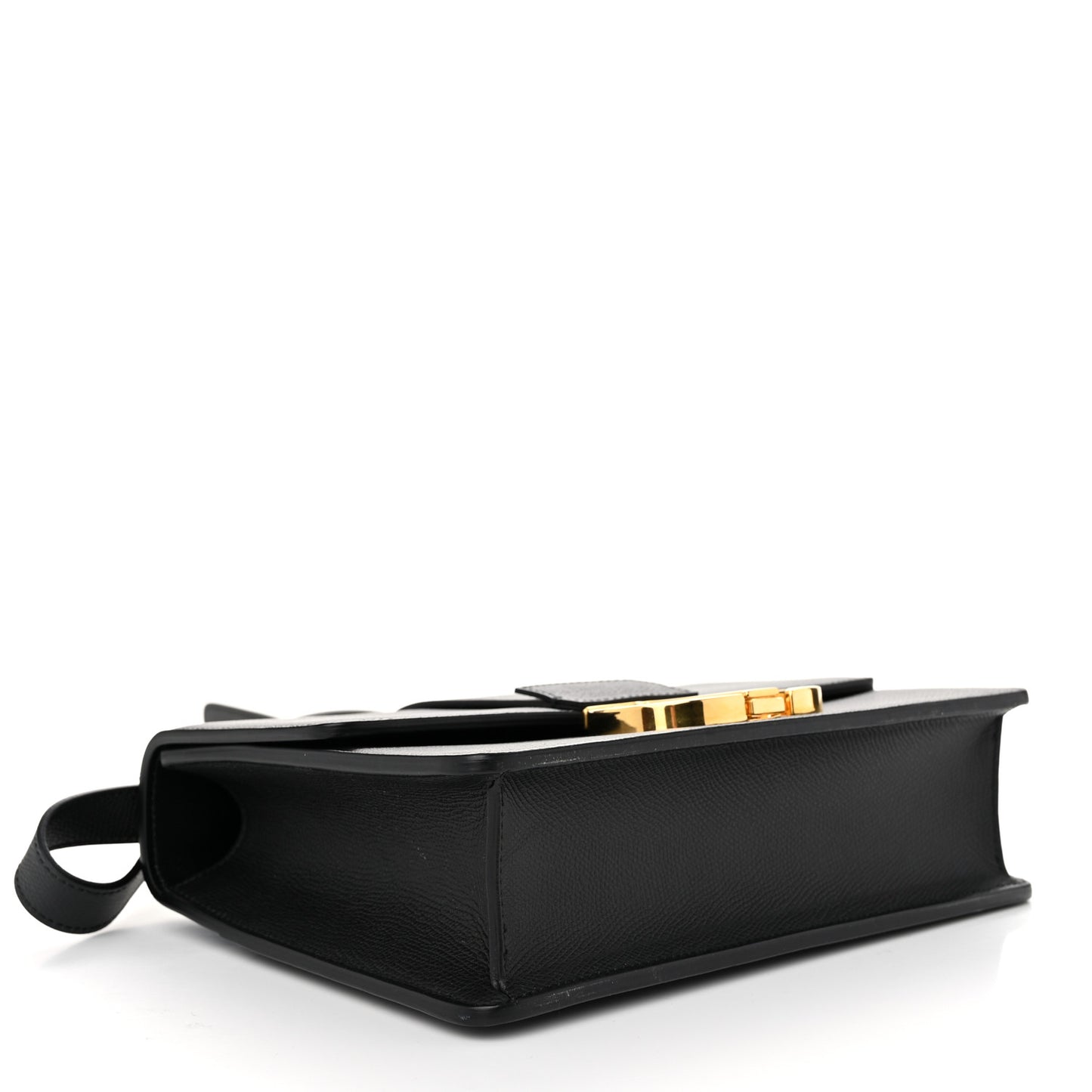 Grained Calfskin 30 Montaigne Flap Bag Black