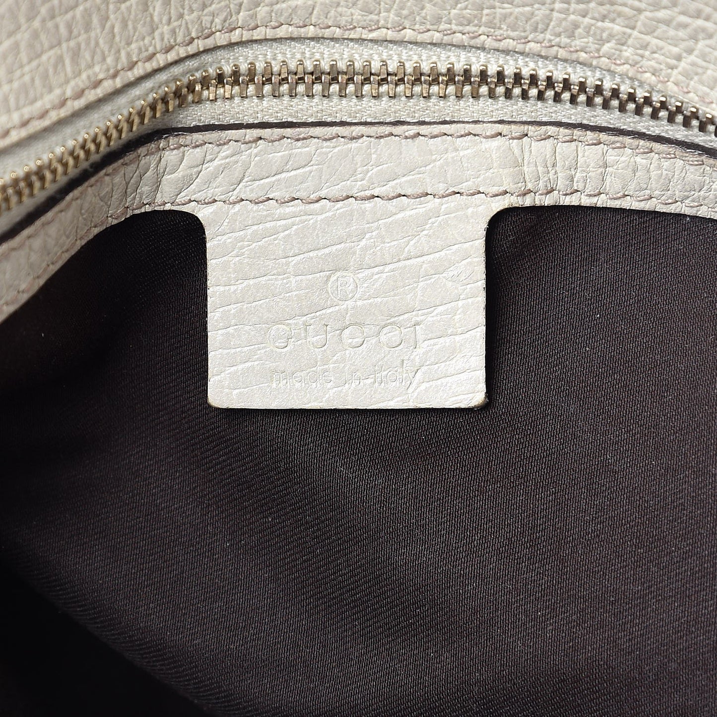 Monogram Large Horsebit Chain Hobo Off White