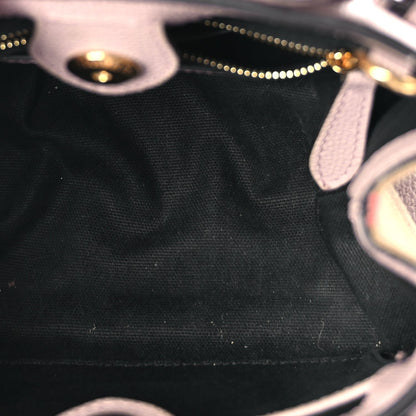 Burberry Derby Calfskin House Check Small Banner Tote Pale Orchid 4 of 8