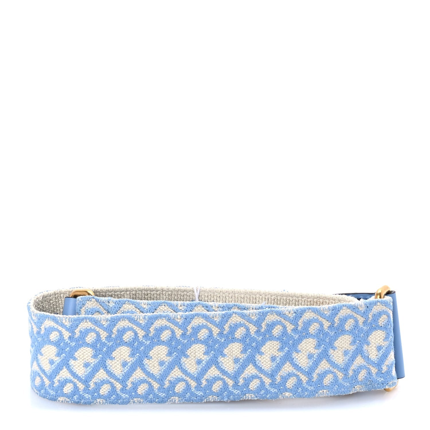 Christian Dior Oblique Adjustable Shoulder Strap  Cornflower Blue 2 of 5