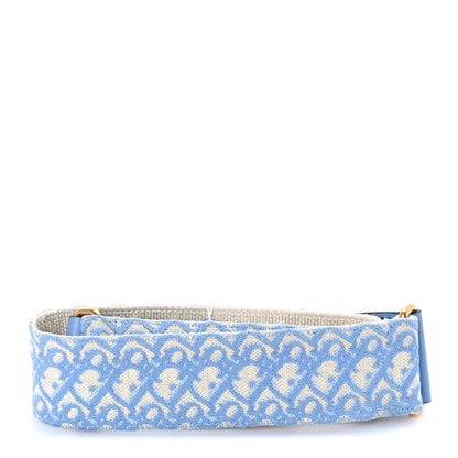 Christian Dior Oblique Adjustable Shoulder Strap  Cornflower Blue 2 of 5