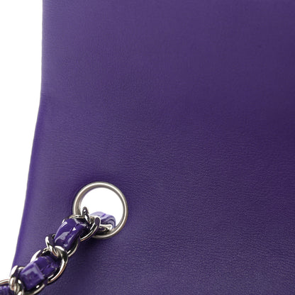 Chanel Patent Quilted Mini Rectangular Flap Purple 11 of 13